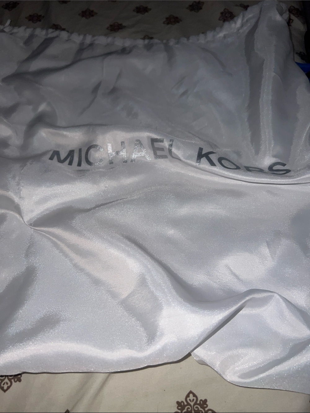 Michael Kors Light Pink and Beige MK Logo Backpack - Picture 9 of 9